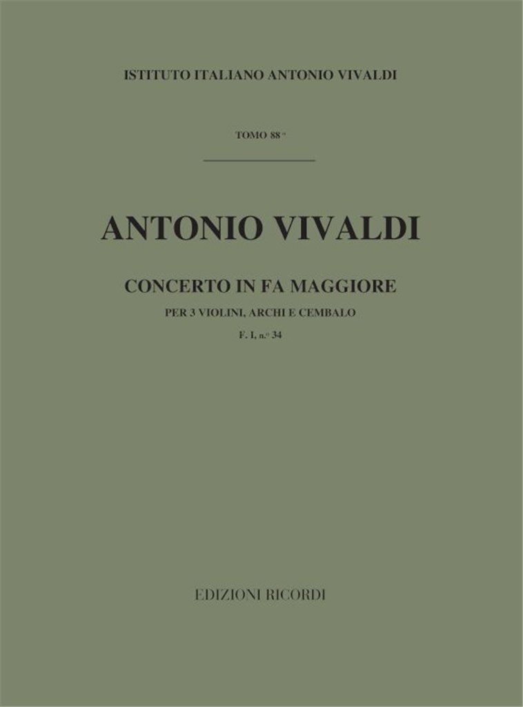 Concerto For 3 Violins In Fa RV 551